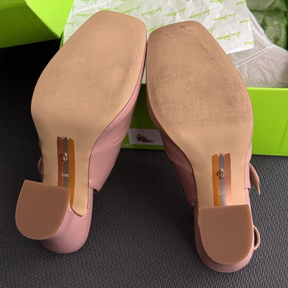 Sam Edelman Jildie Slingback Mary Jane Pumps Chunky Heel - Picture 4 of 5